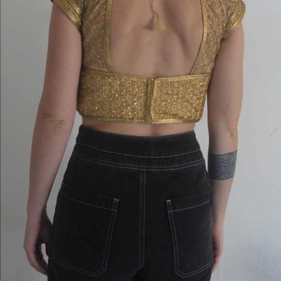 Tops - Embroidered Crop Top from India